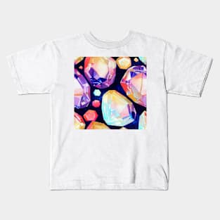 Watercolor diamond pattern Kids T-Shirt